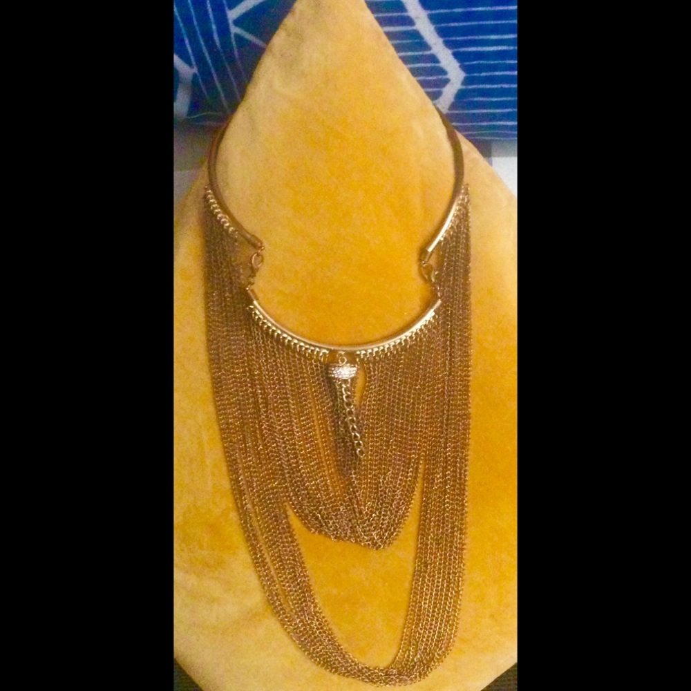 Festival Double Gold Chain Necklace